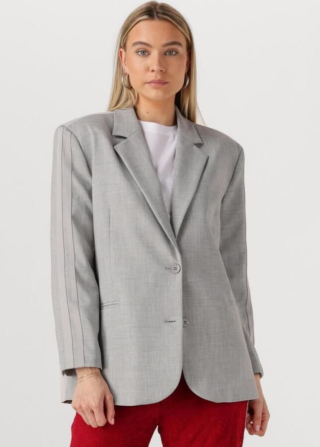 ALIX THE LABEL Dames Blazers Woven Flowy Blazer Lichtgrijs - Foto 4