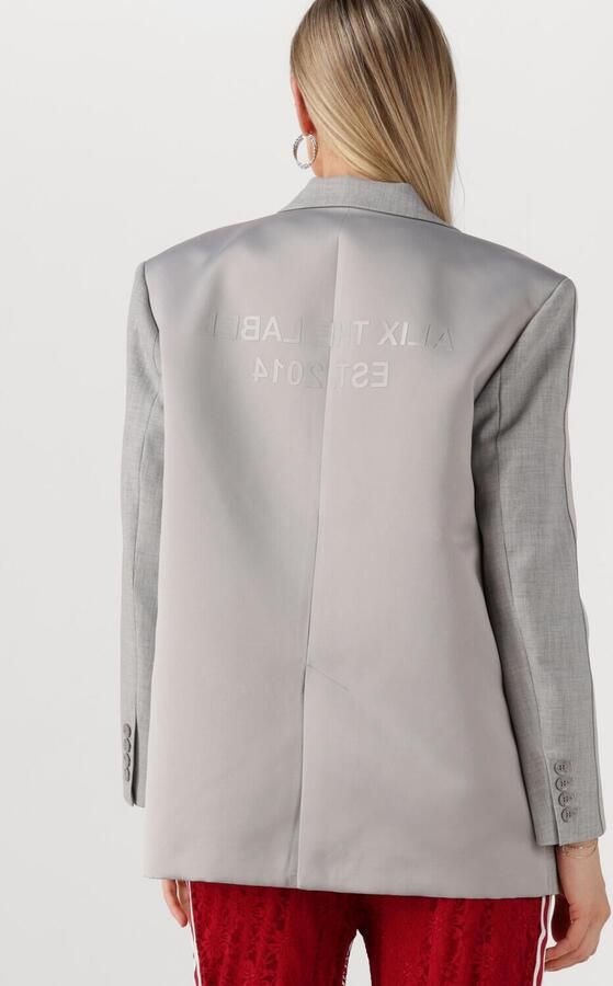ALIX THE LABEL Dames Blazers Woven Flowy Blazer Lichtgrijs - Foto 3