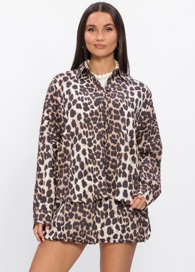 ALIX THE LABEL Dames Blouses Ladies Woven Animal Blouse Multi