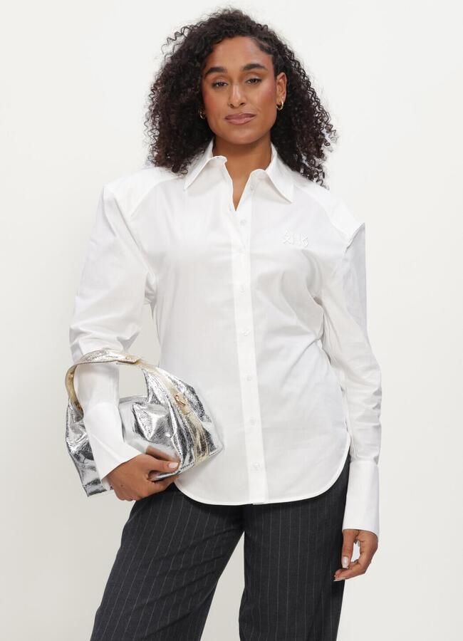 ALIX THE LABEL Dames Blouses Ladies Woven Fitted Blouse Wit