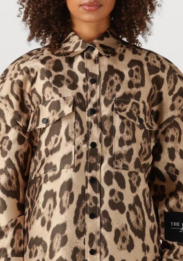 ALIX THE LABEL Dames Blouses Ladies Woven Jaquar Oversized Blouse Beige - Foto 3