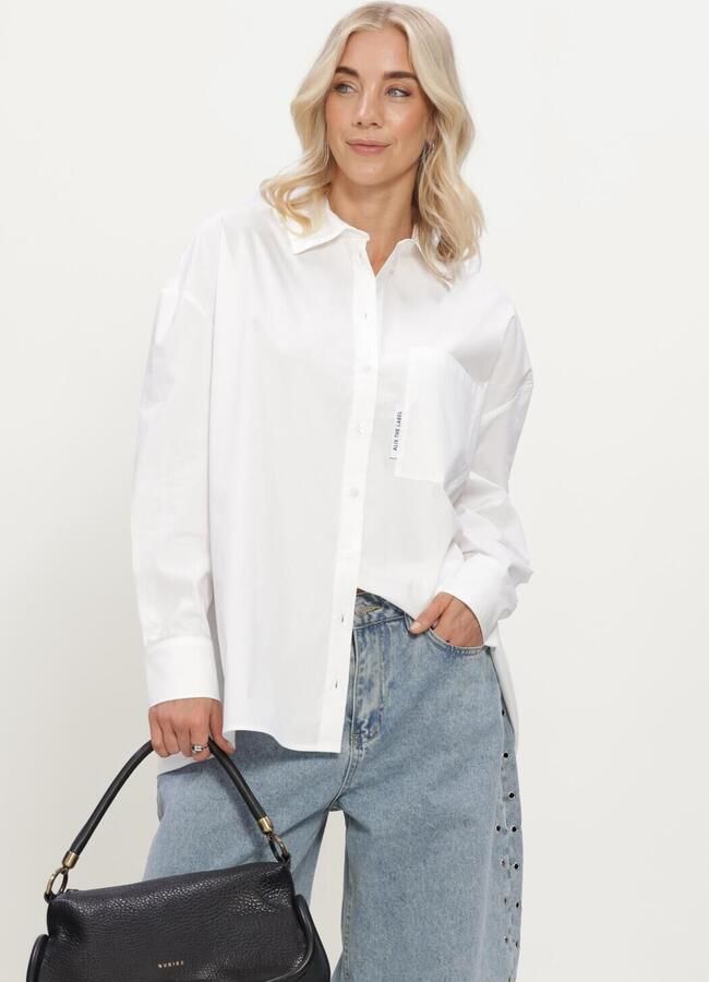 ALIX THE LABEL Dames Blouses Ladies Woven Oversized Blouse Wit
