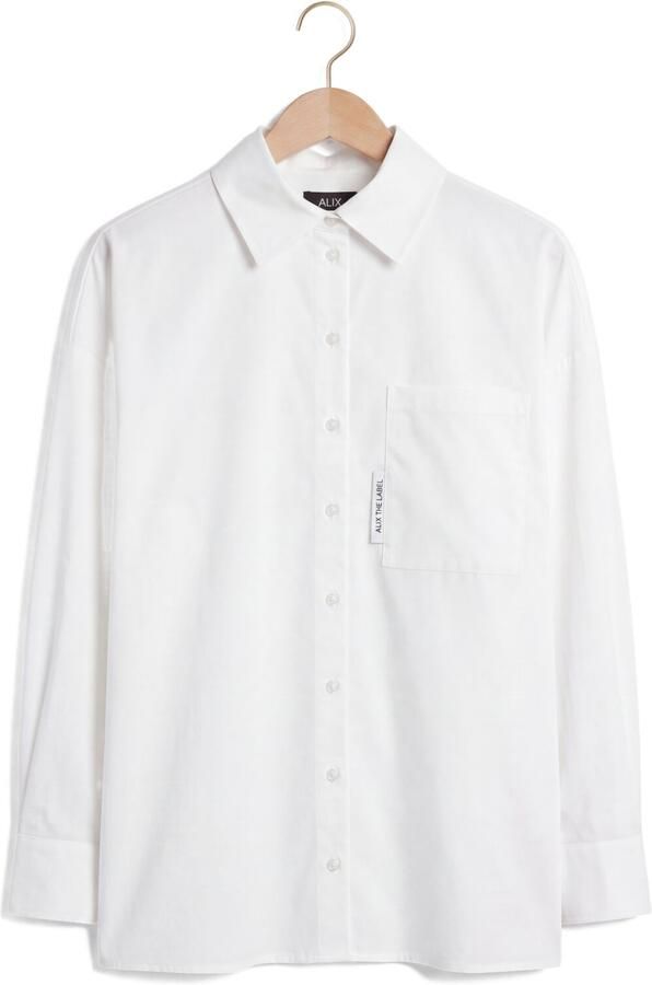 ALIX THE LABEL Dames Blouses Ladies Woven Oversized Blouse Wit - Foto 4