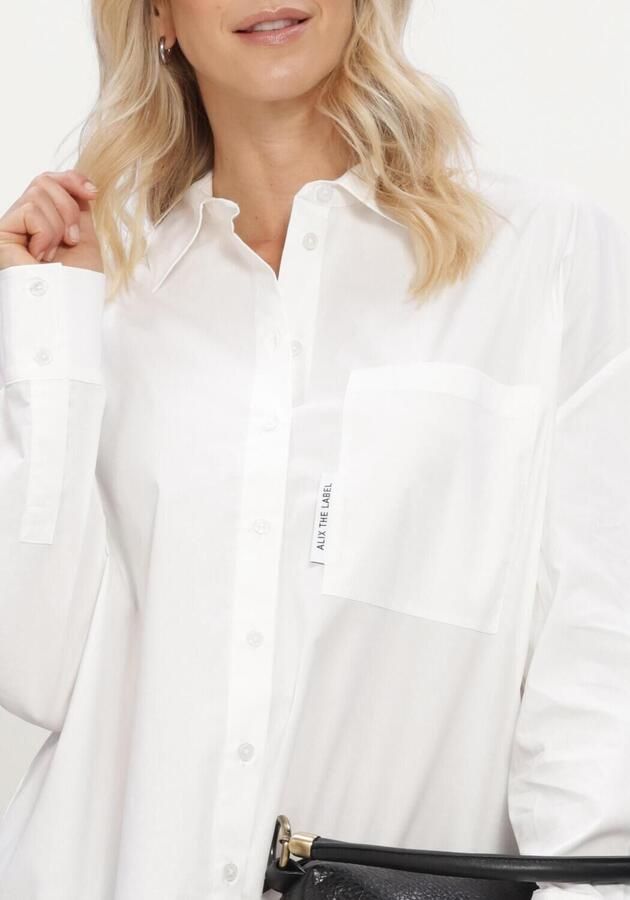 ALIX THE LABEL Dames Blouses Ladies Woven Oversized Blouse Wit - Foto 3