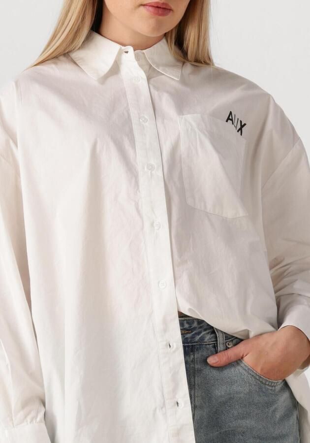 ALIX THE LABEL Dames Blouses Ladies Woven Oversized Poplin Blouse Wit - Foto 2