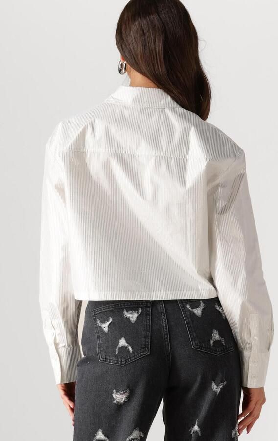 Alix The Label Elegante Pinstripe Blouse voor Dames White Dames - Foto 3