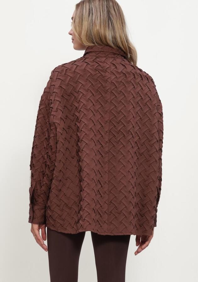 ALIX THE LABEL Dames Blouses Ladies Woven Pleated Blouse Bruin - Foto 3