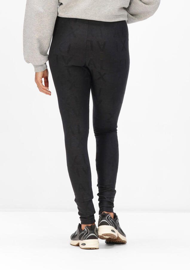 ALIX THE LABEL Dames Broeken Ladies Knitted Alix Jacquard Legging Zwart - Foto 2