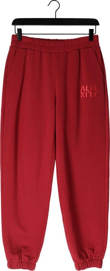 ALIX THE LABEL Dames Broeken Ladies Knitted Alix Sweat Pants Rood - Foto 4