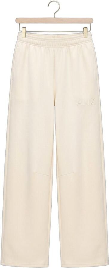 ALIX THE LABEL Dames Broeken Ladies Knitted Balloon Sweat Pants Ecru - Foto 4
