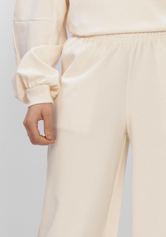 ALIX THE LABEL Dames Broeken Ladies Knitted Balloon Sweat Pants Ecru - Foto 3