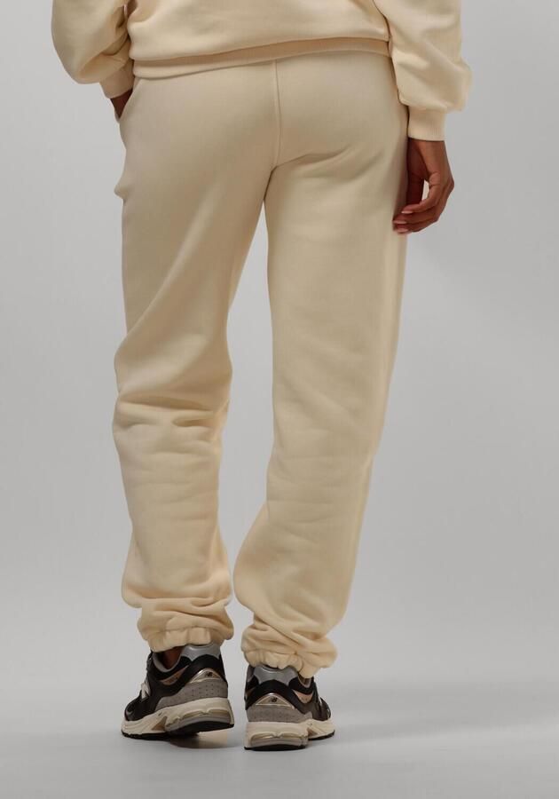 ALIX THE LABEL Dames Broeken Ladies Knitted Sweat Pants Ecru