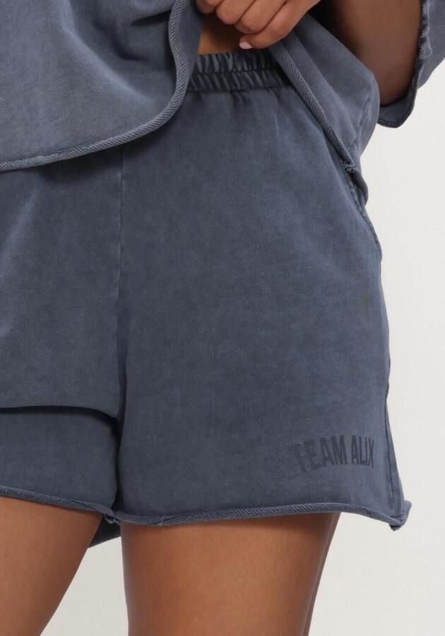ALIX THE LABEL Dames Broeken Ladies Knitted Team Alix Sweat Shorts Antraciet - Foto 3