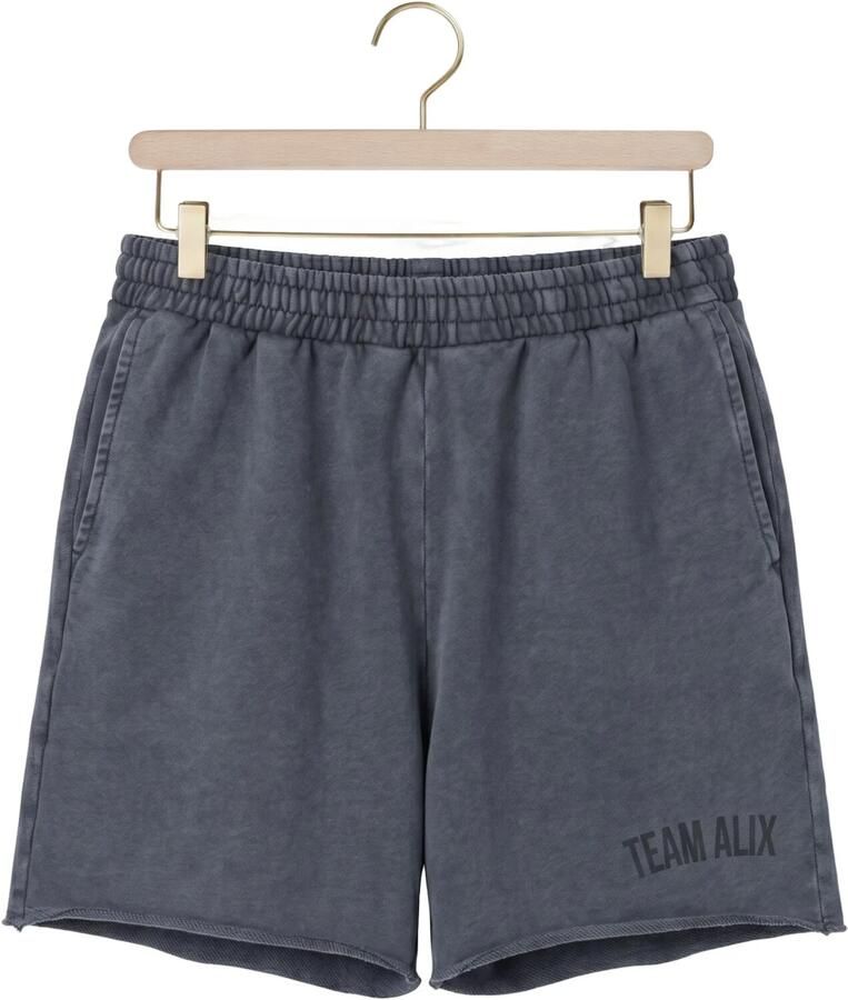 ALIX THE LABEL Dames Broeken Ladies Knitted Team Alix Sweat Shorts Antraciet - Foto 2
