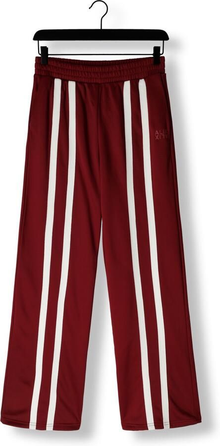 ALIX THE LABEL Dames Broeken Ladies Knitted Training Sweat Pants Bordeaux - Foto 3