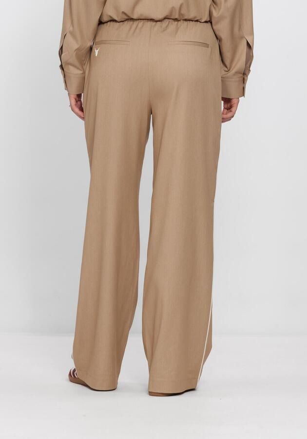 ALIX THE LABEL Dames Broeken Ladies Woven 2 Tone Pants Zand - Foto 2