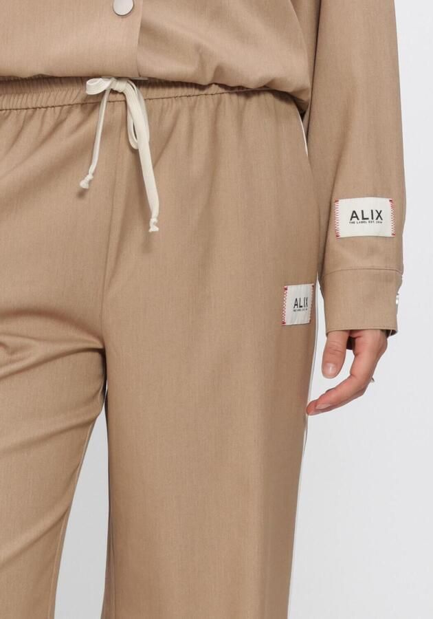 ALIX THE LABEL Dames Broeken Ladies Woven 2 Tone Pants Zand - Foto 3