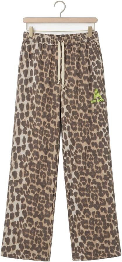 ALIX THE LABEL Dames Broeken Ladies Woven Animal Pants Bruin - Foto 4