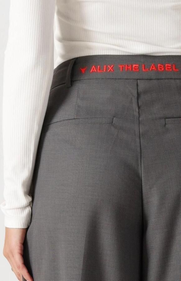 ALIX THE LABEL Dames Broeken Ladies Woven Celan Wide Leg Pants Zwart - Foto 2