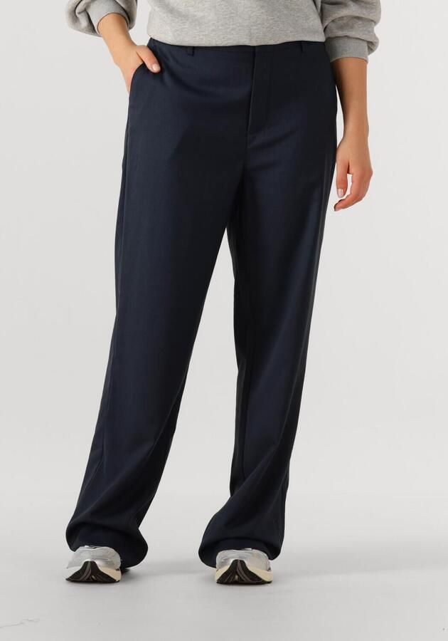 ALIX THE LABEL Dames Broeken Ladies Woven Clean Pants Donkerblauw - Foto 4