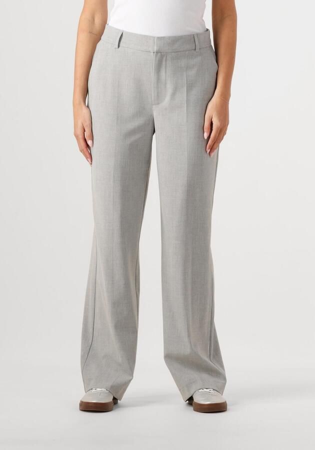 ALIX THE LABEL Dames Broeken Ladies Woven Foil Stripe Pants Lichtgrijs - Foto 4