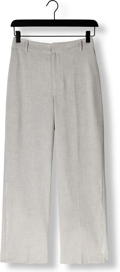 ALIX THE LABEL Dames Broeken Ladies Woven Foil Stripe Pants Lichtgrijs - Foto 3