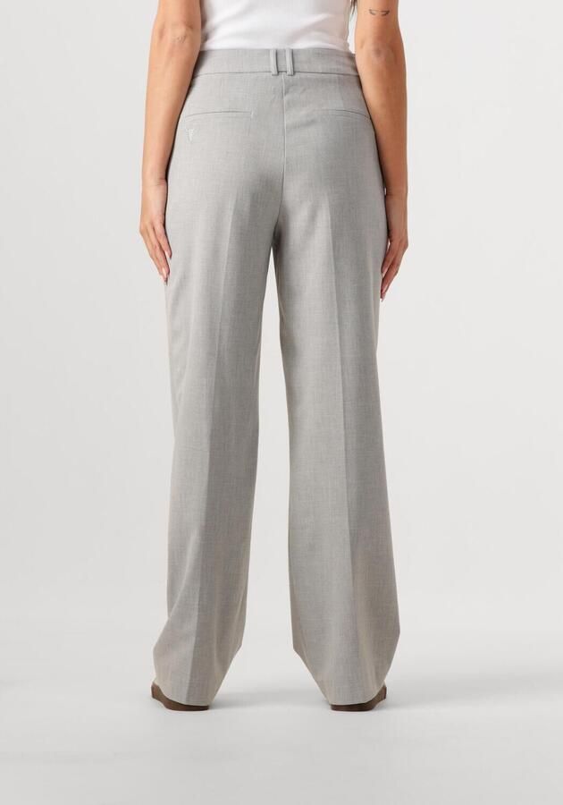 ALIX THE LABEL Dames Broeken Ladies Woven Foil Stripe Pants Lichtgrijs
