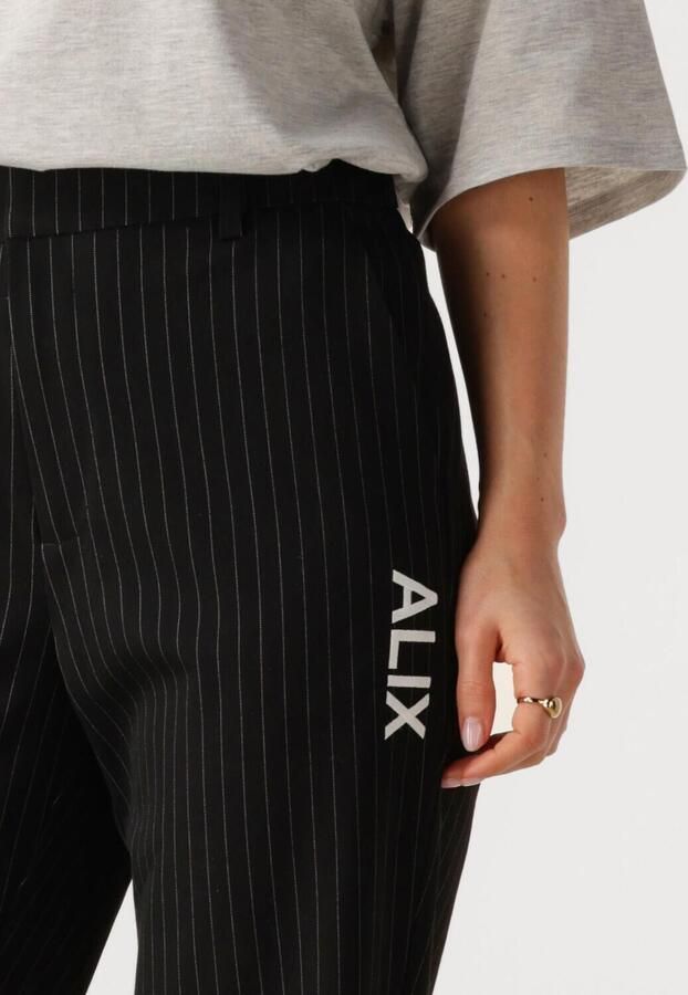 ALIX THE LABEL Dames Broeken Ladies Woven Relaxed Mixed Suit Pants Zwart - Foto 2
