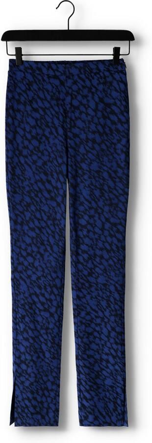 ALIX THE LABEL Dames Broeken Ladies Woven Sketchy Animal Flared Pants Blauw - Foto 3