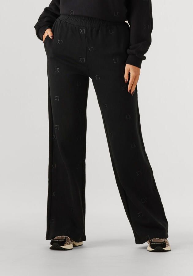 ALIX THE LABEL Dames Broeken Logo Sweat Pant Zwart - Foto 4
