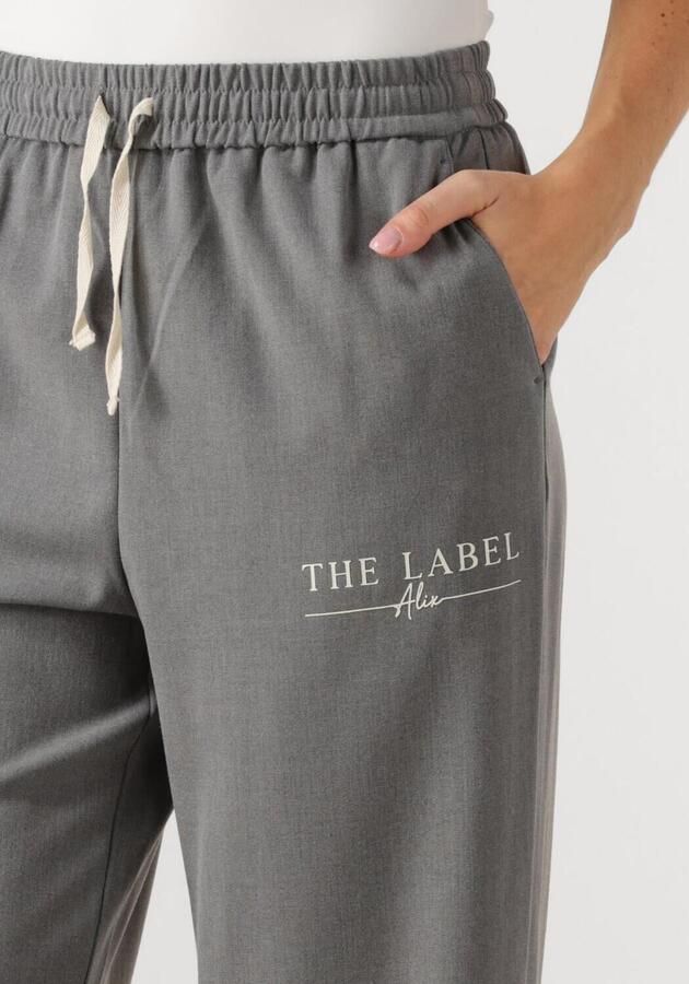 Alix the Label straight regular waist broek grijs - Foto 2