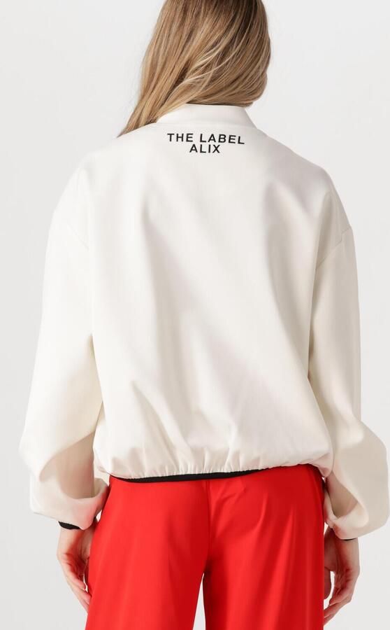 ALIX THE LABEL Dames Jassen Ladies Woven Bull Bomber Wit - Foto 3