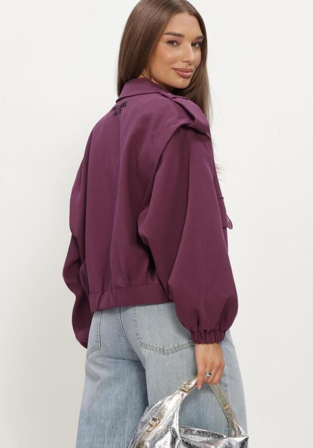 ALIX THE LABEL Dames Jassen Ladies Woven Pockets Jacket Paars - Foto 3