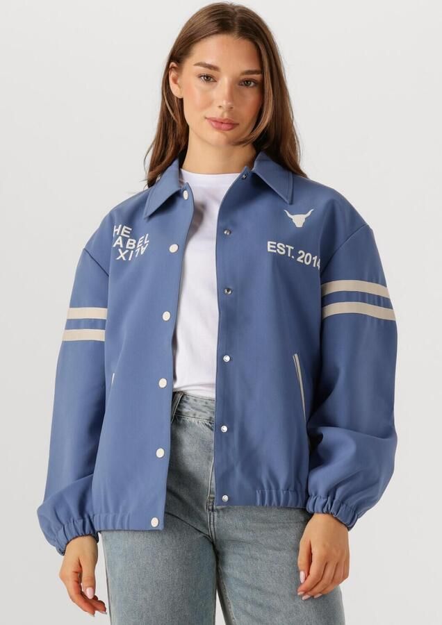 ALIX THE LABEL Dames Jassen Ladies Woven Sport Bomber Blauw - Foto 4