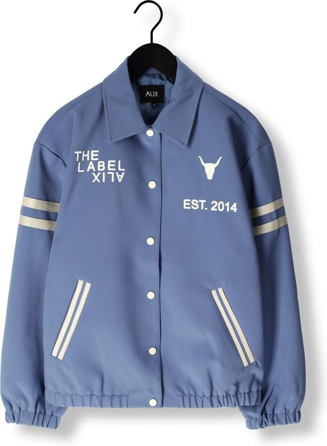 ALIX THE LABEL Dames Jassen Ladies Woven Sport Bomber Blauw