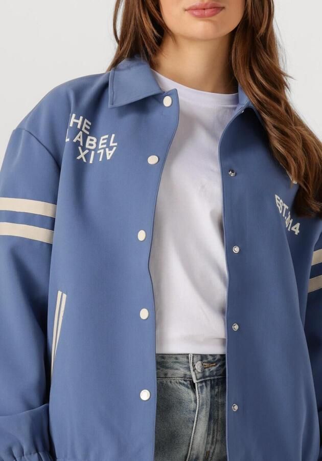 ALIX THE LABEL Dames Jassen Ladies Woven Sport Bomber Blauw - Foto 3