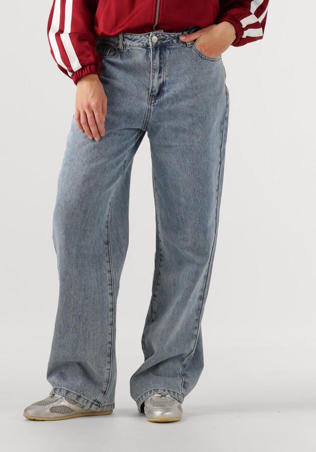 ALIX THE LABEL Dames Jeans Ladies Woven Denim Pants Lichtblauw - Foto 4