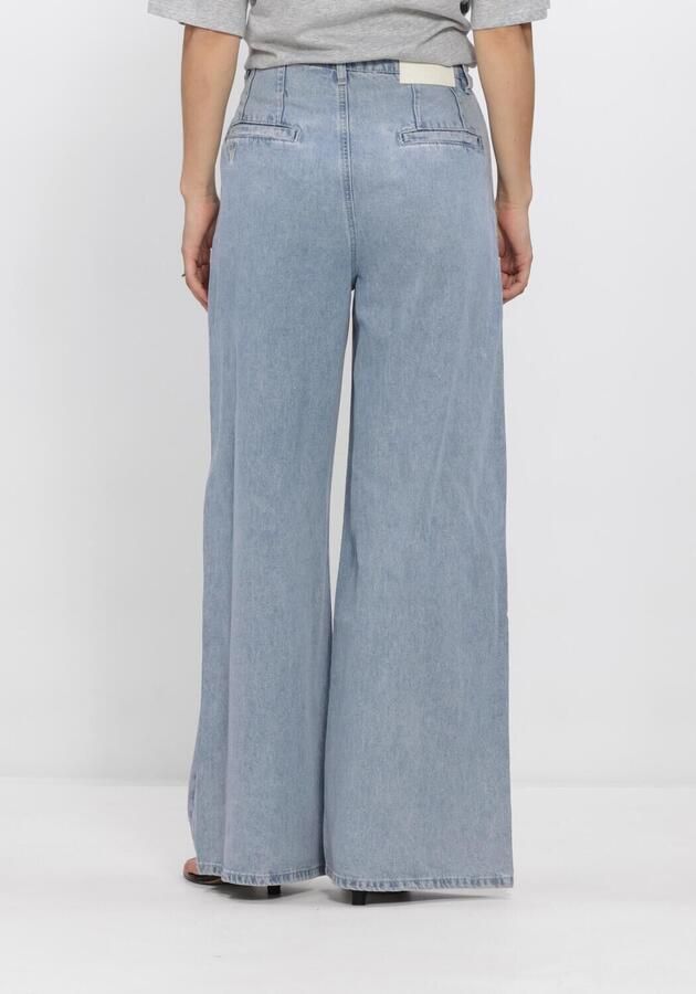 Alix the Label denim wide leg regular waist broek light blue denim - Foto 2