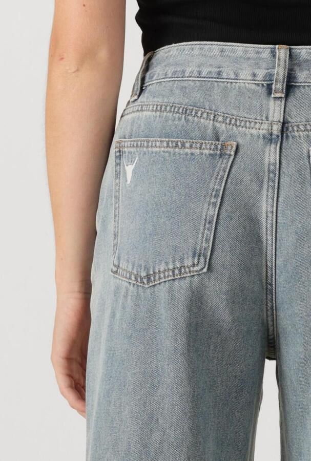 ALIX THE LABEL Dames Jeans Ladies Woven Embellished Denim Pants Blauw - Foto 2