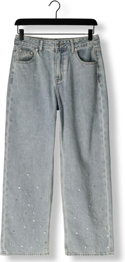 ALIX THE LABEL Dames Jeans Ladies Woven Embellished Denim Pants Blauw - Foto 3