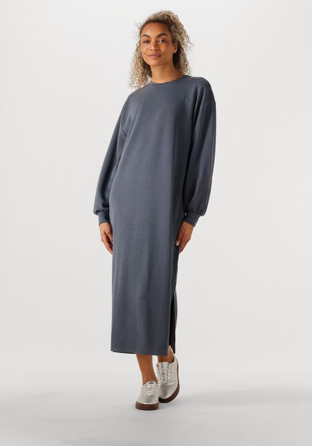 ALIX THE LABEL Dames Jurken Ladies Knitted Flowy Long Sweater Dress Zwart - Foto 3