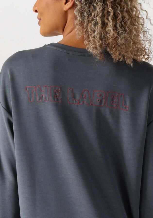 ALIX THE LABEL Dames Jurken Ladies Knitted Flowy Long Sweater Dress Zwart