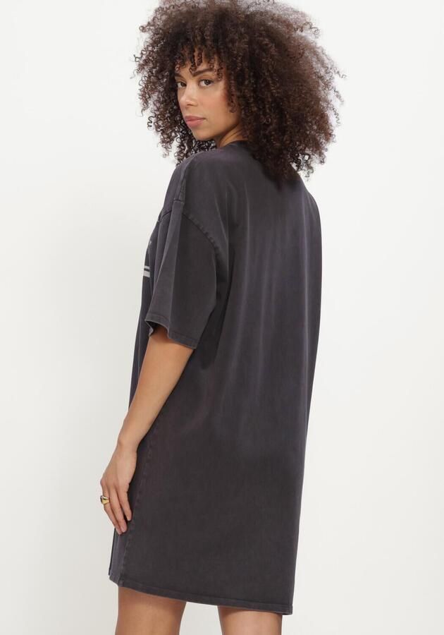 ALIX THE LABEL Dames Jurken Ladies Knitted Sleeveless Sporty T-shirt Dress Donkergrijs - Foto 2