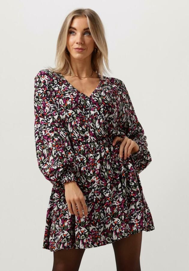 ALIX THE LABEL Dames Jurken Ladies Woven Blurry Flower Wrap Dress Multi - Foto 4