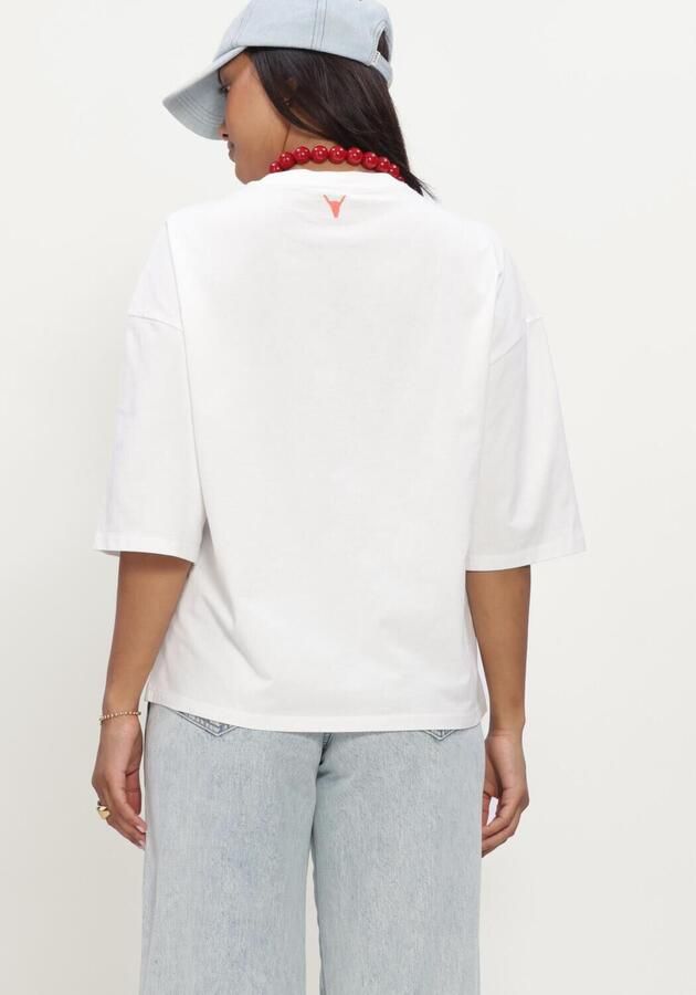 ALIX THE LABEL Dames Tops & T-shirts Ladies Knitted 14 The Label T-shirt Wit