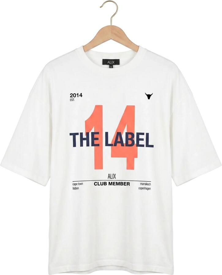 ALIX THE LABEL Dames Tops & T-shirts Ladies Knitted 14 The Label T-shirt Wit - Foto 2