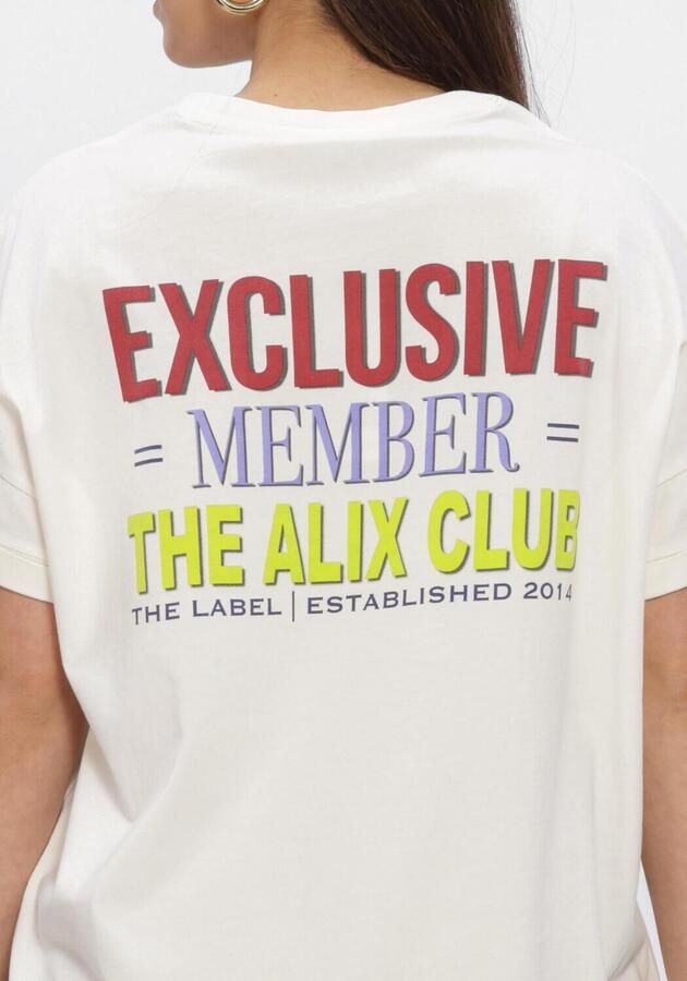ALIX THE LABEL Dames Tops & T-shirts Ladies Knitted Alix Club T-shirt Ecru - Foto 4