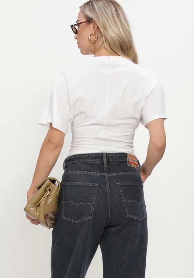 ALIX THE LABEL Dames Tops & T-shirts Ladies Knitted Badwing T-shirt Wit - Foto 3