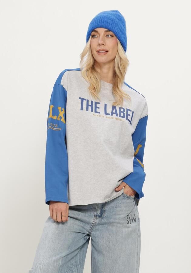 ALIX THE LABEL Dames Tops & T-shirts Ladies Knitted Mix Longsleeve T-shirt Multi