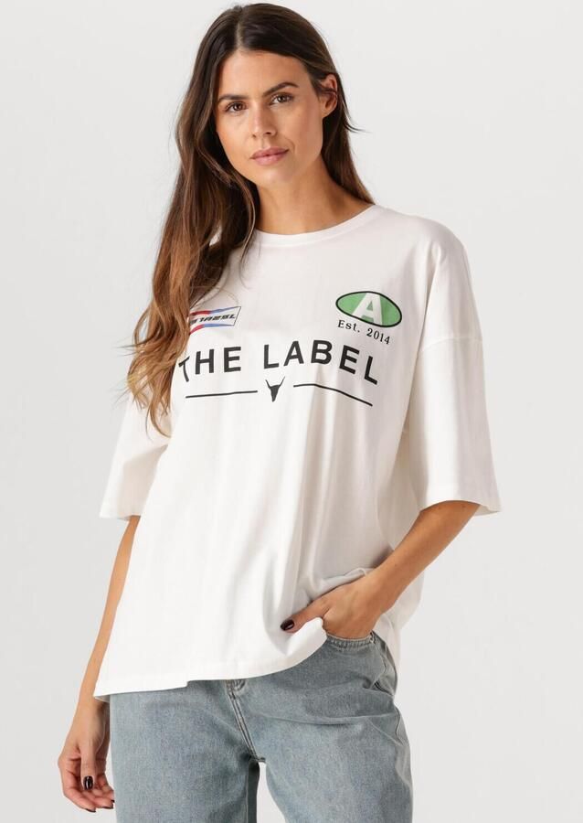 ALIX THE LABEL Dames Tops & T-shirts Ladies Knitted Racer T-shirt Wit - Foto 4